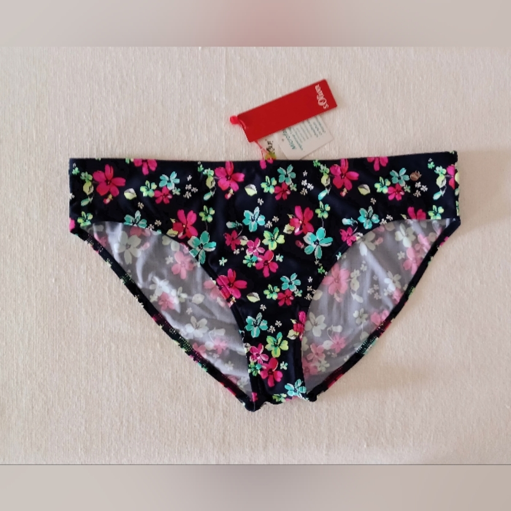 S.Oliver Floral Print Bikini Bottom, size 12